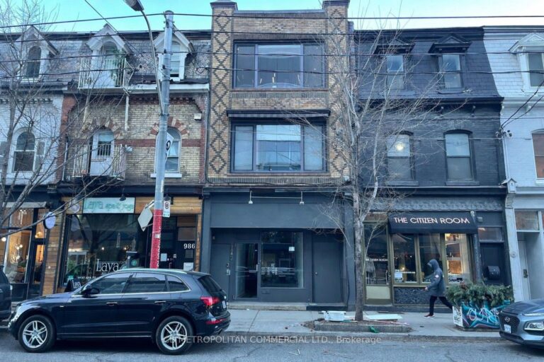 For Lease: 984 Queen Street W Main, Toronto, ON M6J 1H1, Toronto C01, ON