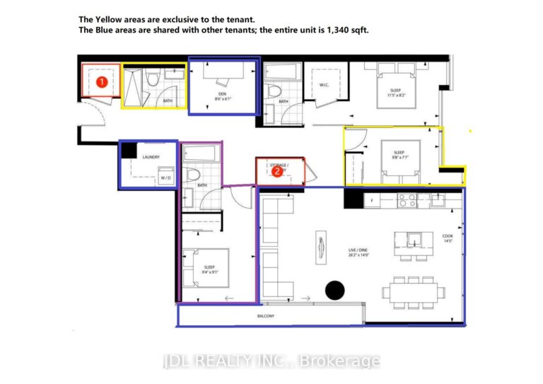 For Lease: 57 St Joseph Street 308 Br3, Toronto, ON M5S 0C5, Toronto C01, ON